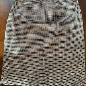 Boden Navy and White Pencil Skirt